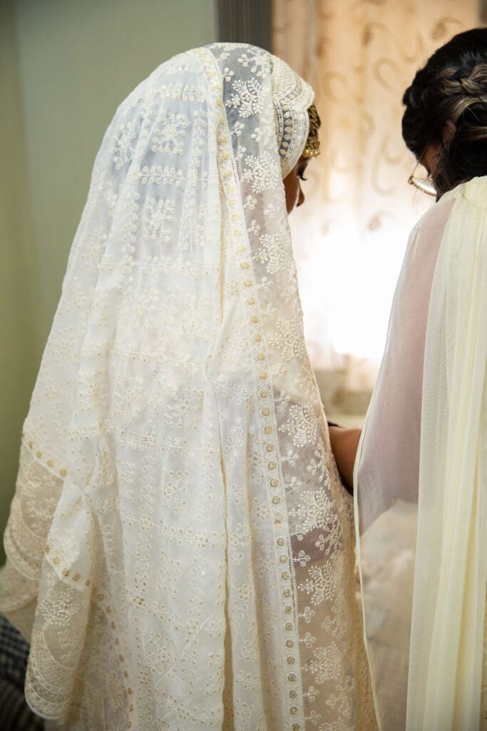 Brooklyn Nikkah Elopement. Bride getting ready before the ceremony.