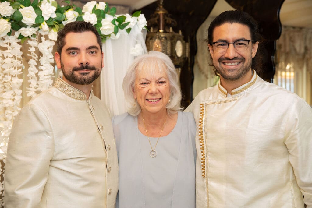 Brooklyn Nikkah Elopement. Portrait of groom's family.