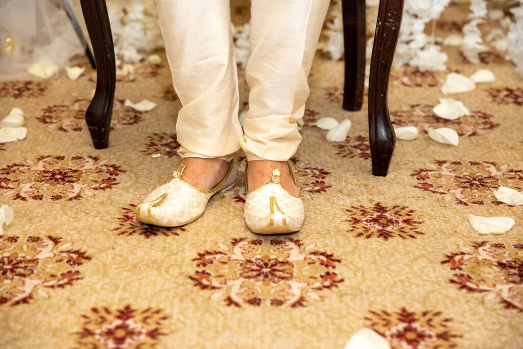 Brooklyn Nikkah Elopement. Close up of Groom's shoes.