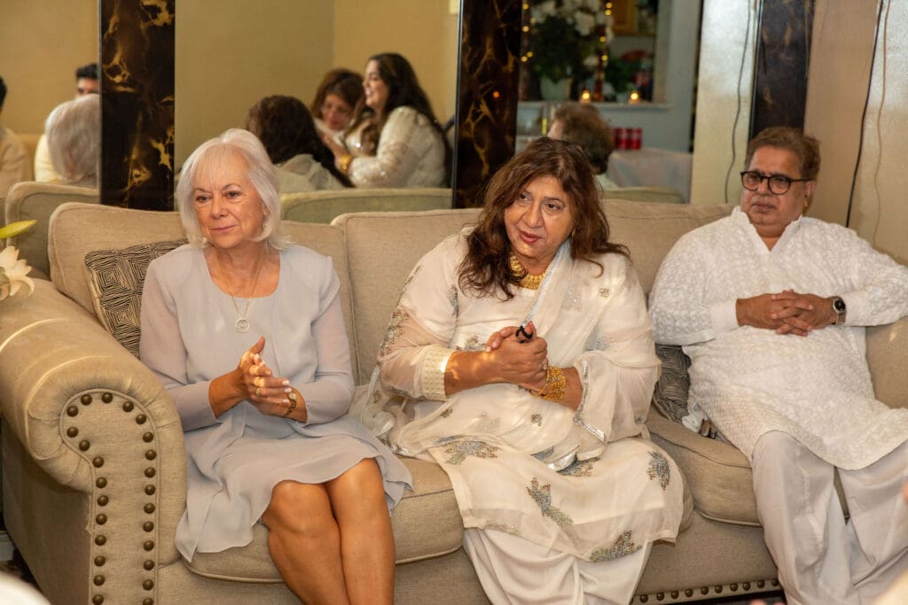 Brooklyn Nikkah Elopement with family looking on during the ceremony.
